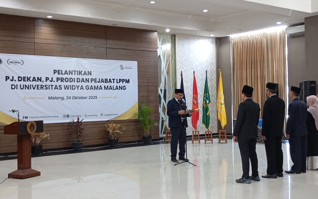 Pelantikan Pejabat Baru Universitas Widya Gama Malang: Wujud Regenerasi Menuju Kampus Unggul
