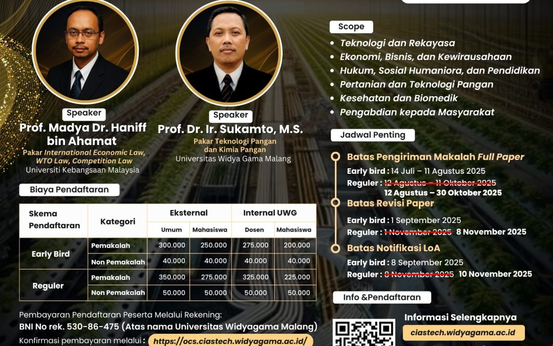 CIASTECH 2025: UWG Dorong Sinergi Inovasi Teknologi dan Transformasi Digital untuk Ketahanan Pangan