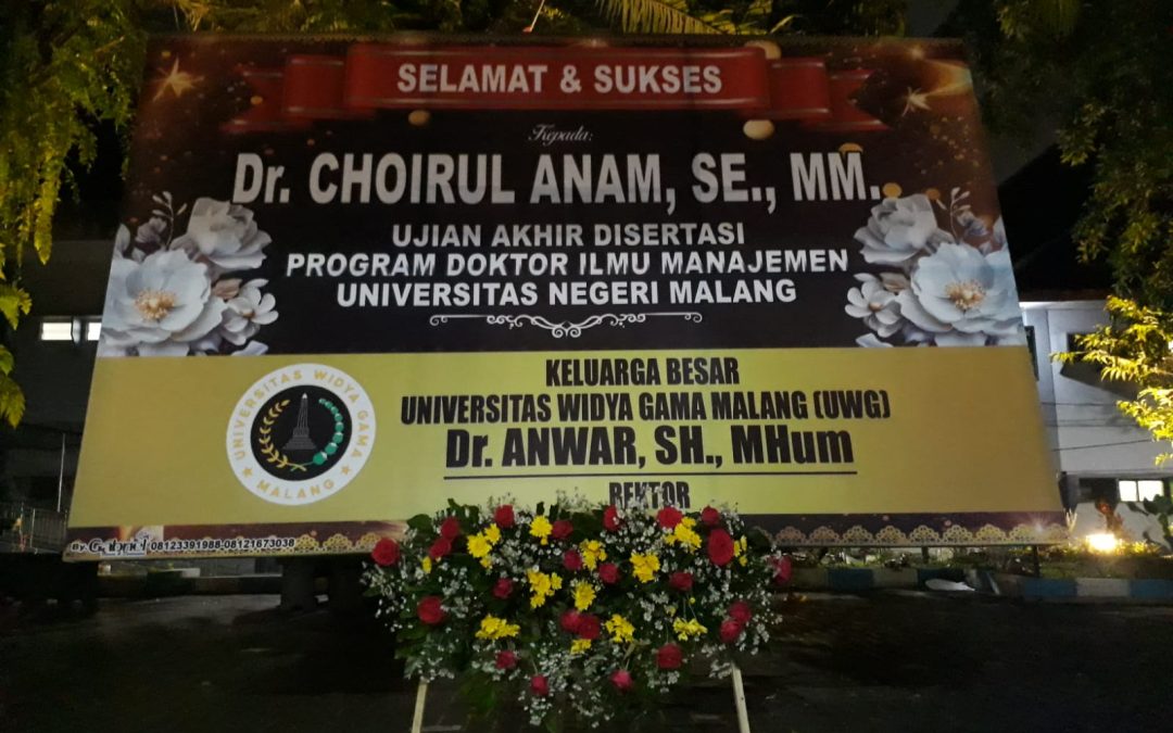 Dosen FEB UWG Raih Gelar Doktor, Perkuat Deretan SDM Unggul